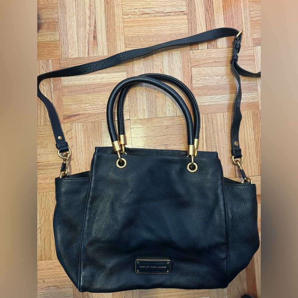 Marc Jacobs Black Leather Tote